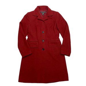 Banana Republic Red Wool Coat